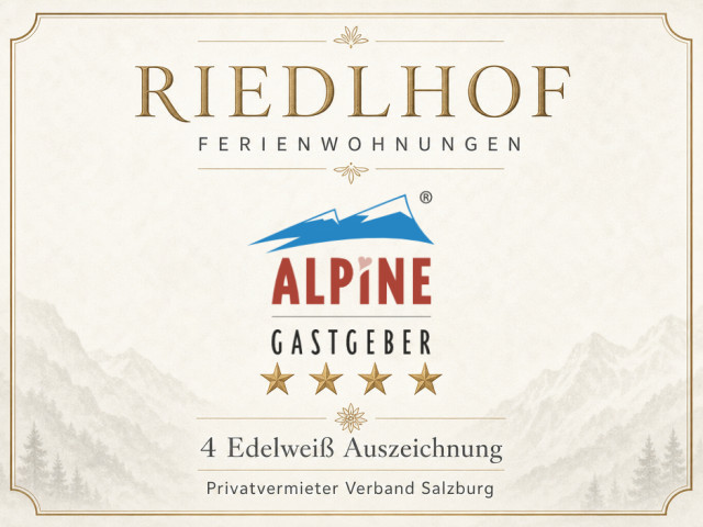 Riedlhof erneut als „Alpine Gastgeber“ ausgezeichnet